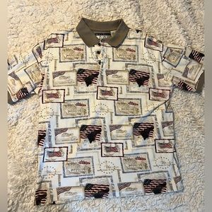 Vintage USA Patriotic Polo